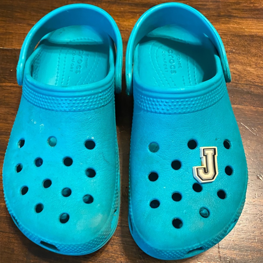 Boys CROCS teal size 13